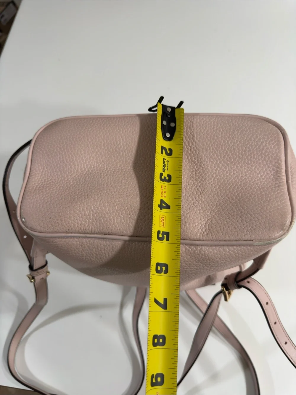 Michael Kors ADINA Women Leather PowderBlush Backpack, School Travel Bag 11x10x5